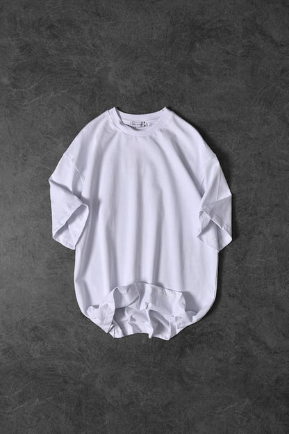 Men's White Basic Oversize T-shirt
